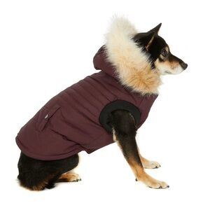 New Pajar Pup Quilted Toby Micropolar Fleece Jacket Plum Sz M